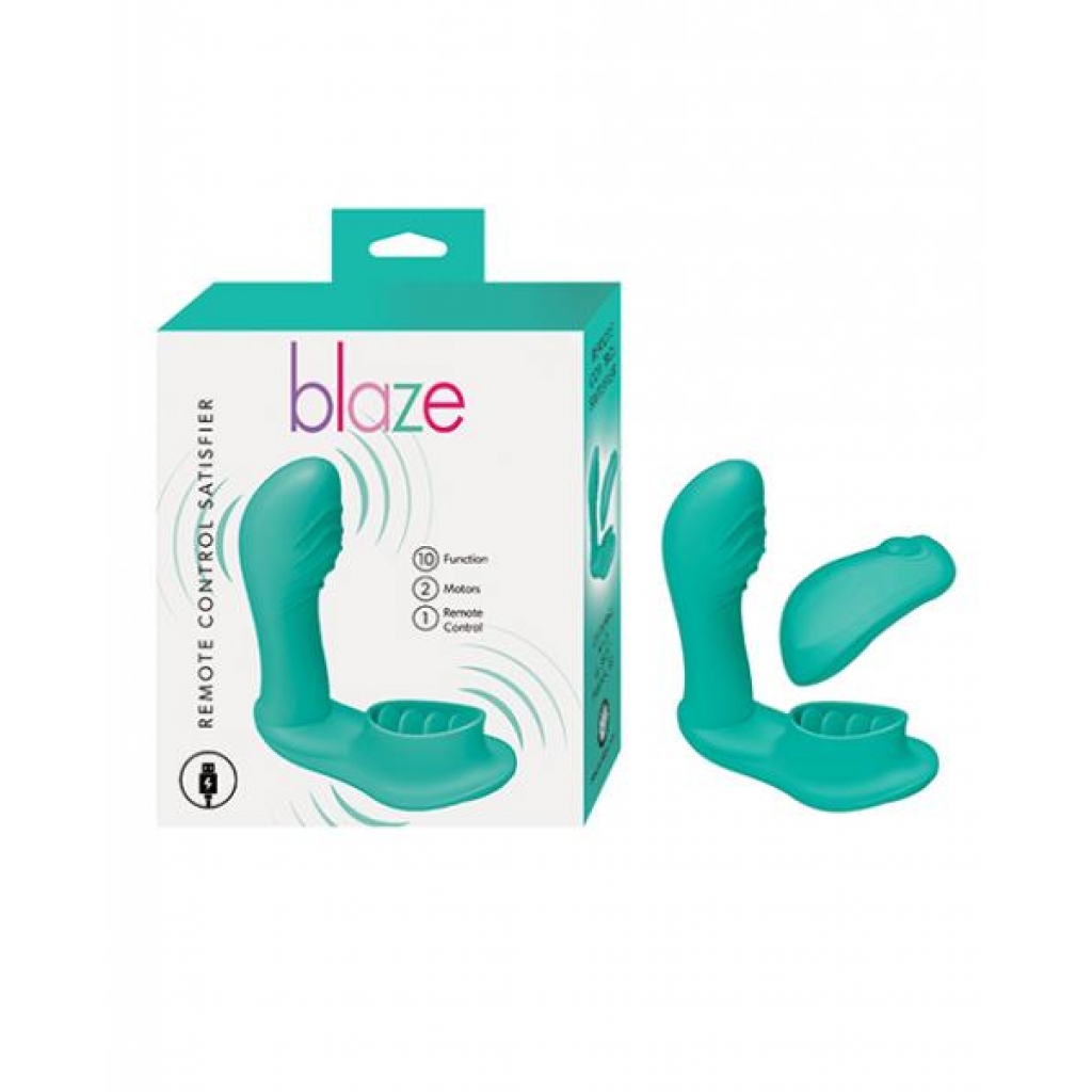 Blaze Remote Control Satisfier - Aqua - G-Spot Vibrators Clit Stimulators