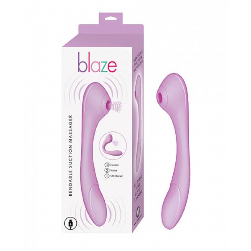 Blaze Bendable Suction Massager - Lavender - Clit Suckers & Oral Suction