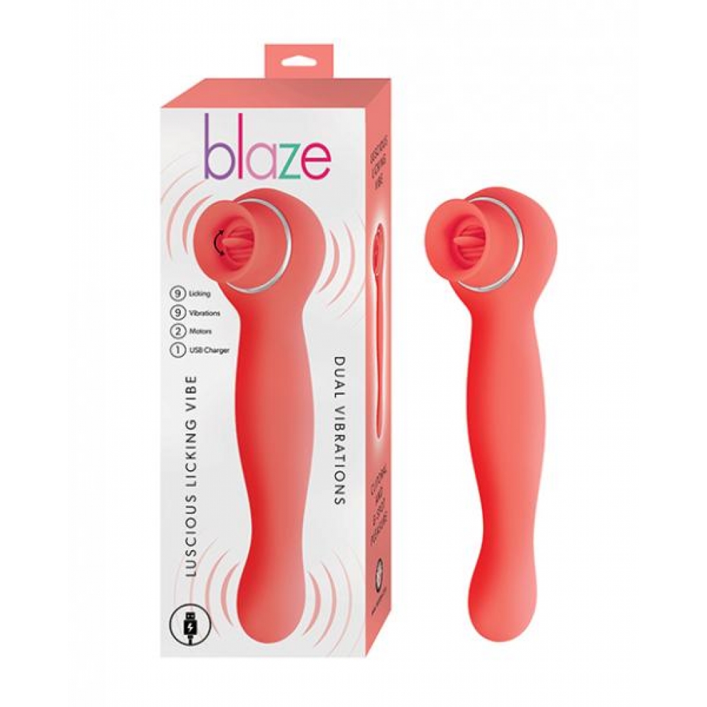 Blaze Luscious Licker Vibe - Coral - Tongues