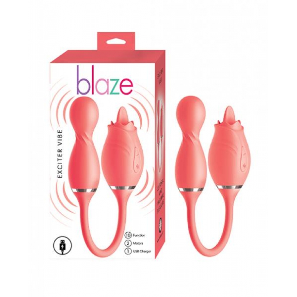 Blaze Exciter Vibe - Coral - G-Spot Vibrators Clit Stimulators