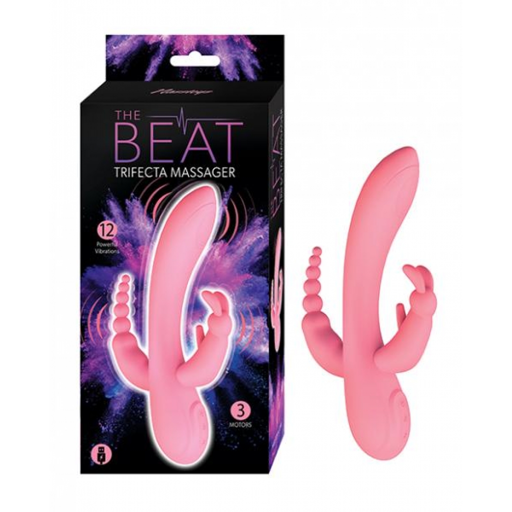 The Beat Trifecta Massager - Pink - G-Spot Vibrators Clit Stimulators