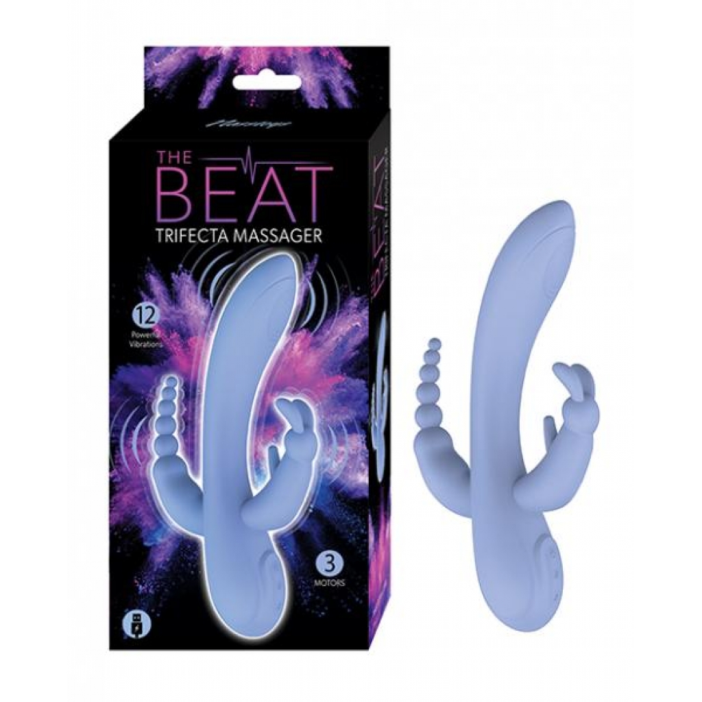 The Beat Trifecta Massager - Violet - G-Spot Vibrators Clit Stimulators