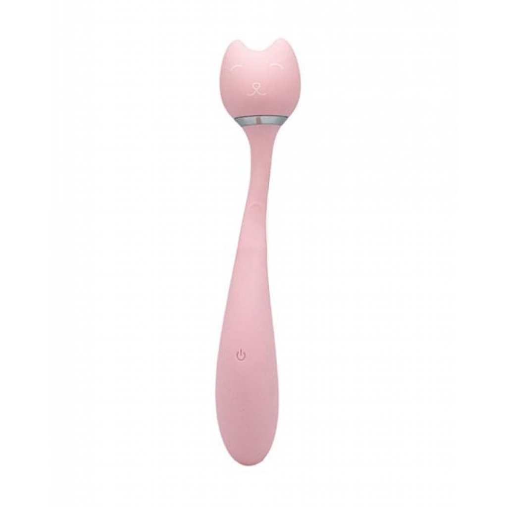 Natalie's Toy Box Purrs Like A Kitten Stim & Vibe - Pink - G-Spot Vibrators