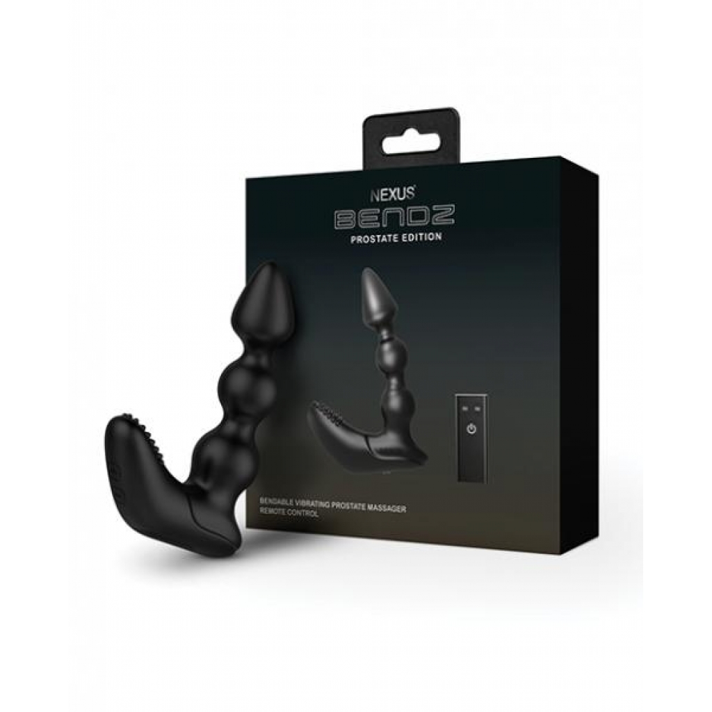 Nexus Bendz Bendable Prostate & Perineum Massager - Black - Body Massagers