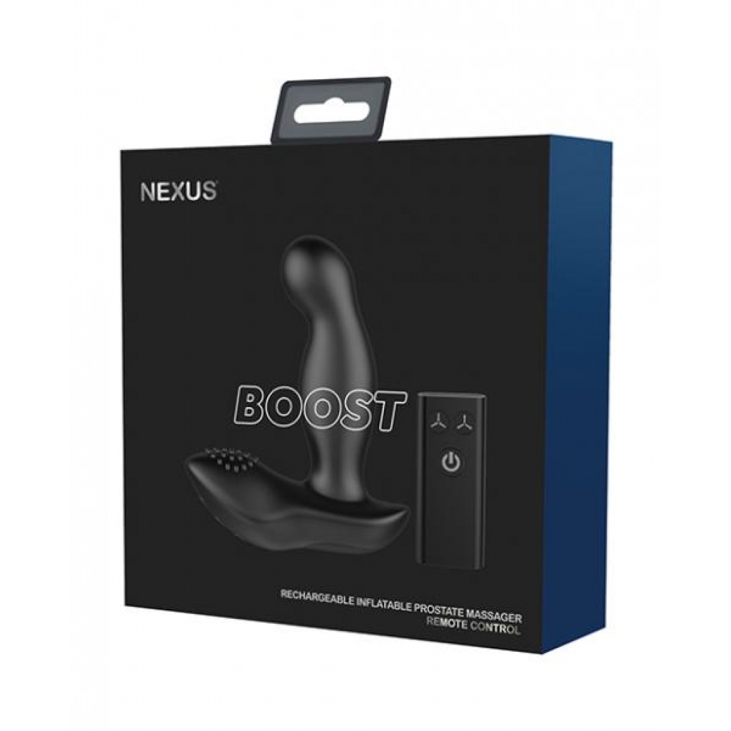 Nexus Boost Prostate Massager W/Inflatable Tip - Black