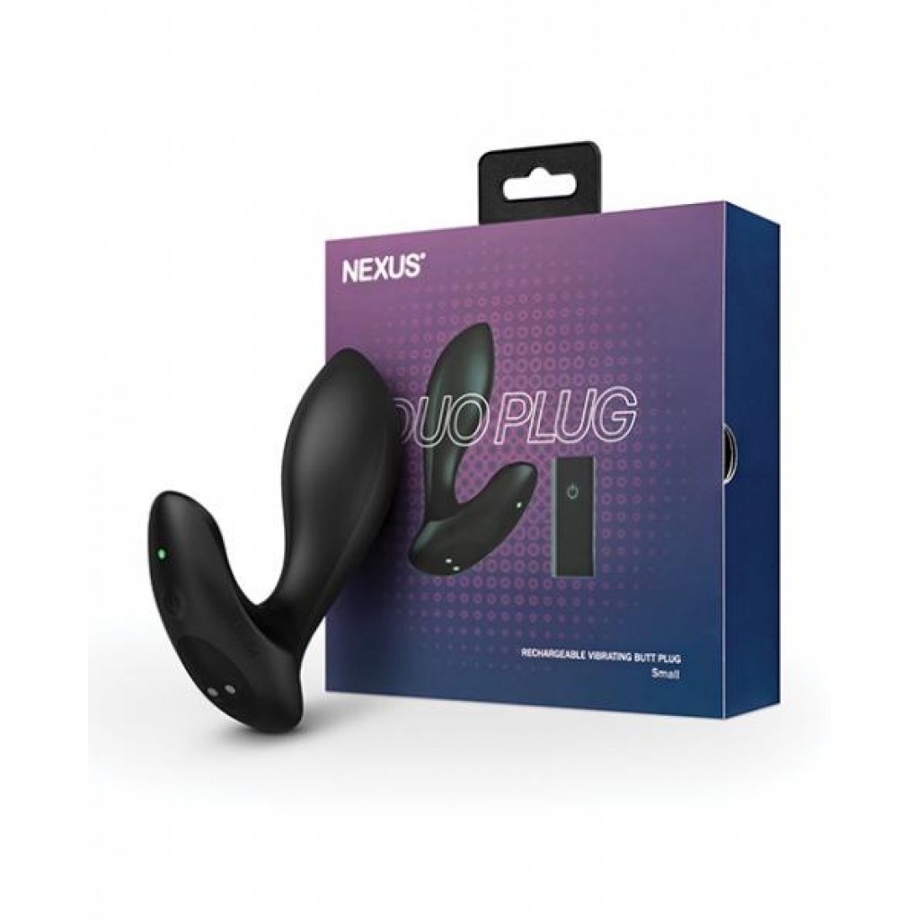 Nexus Duo Vibrating Butt Plug - Black - Anal Plugs