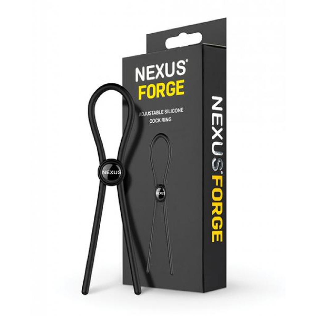 Nexus Forge Single Lasso - Black - Adjustable & Versatile Penis Rings