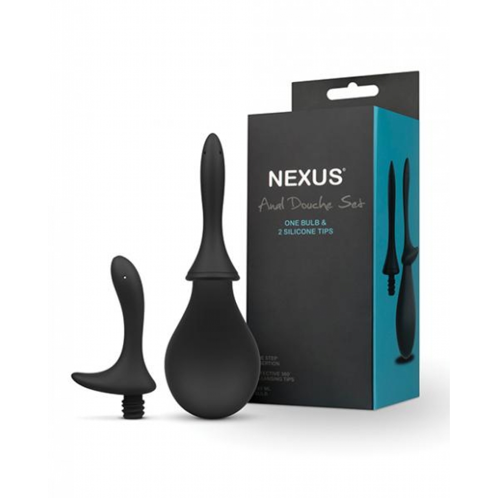 Nexus Anal Douche Set - Black - Anal Douches, Enemas & Hygiene