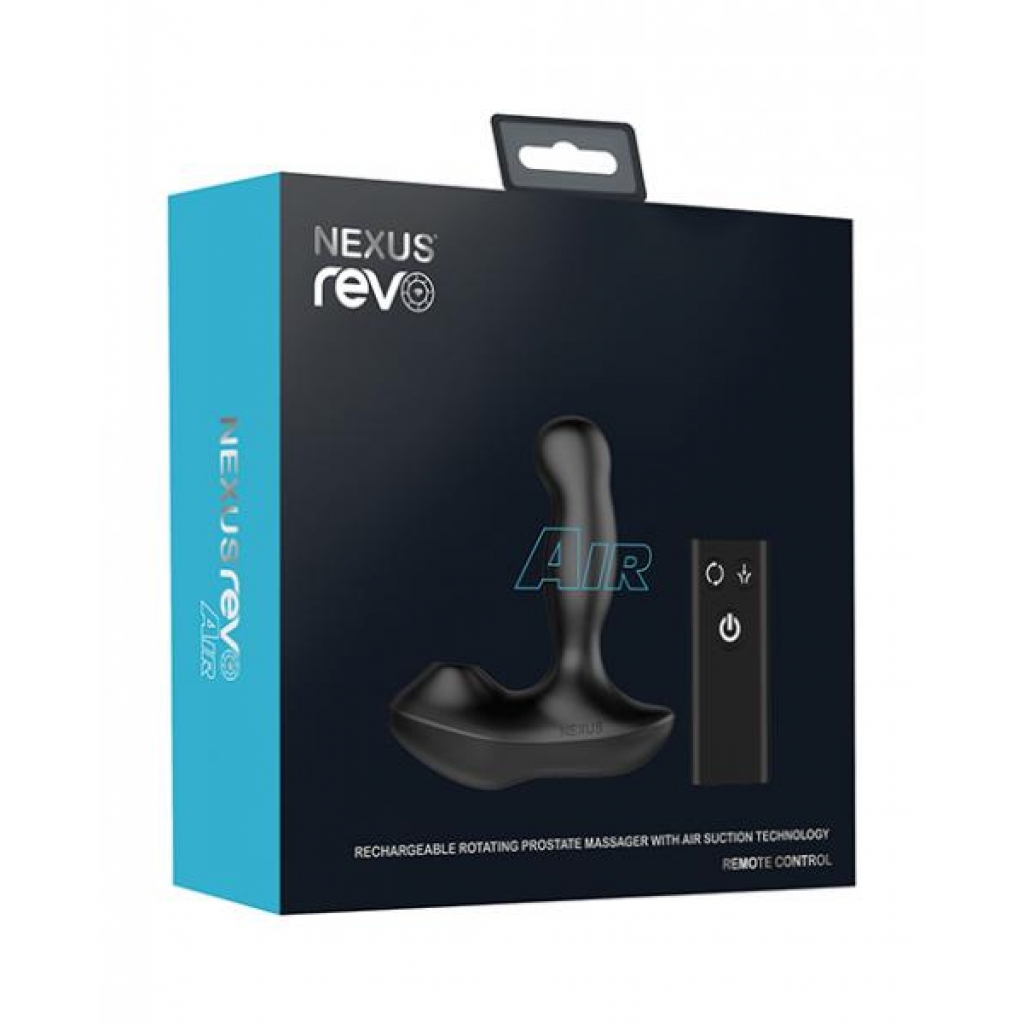 Nexus Revo Air Rotating Prostate Massager with Suction - Black