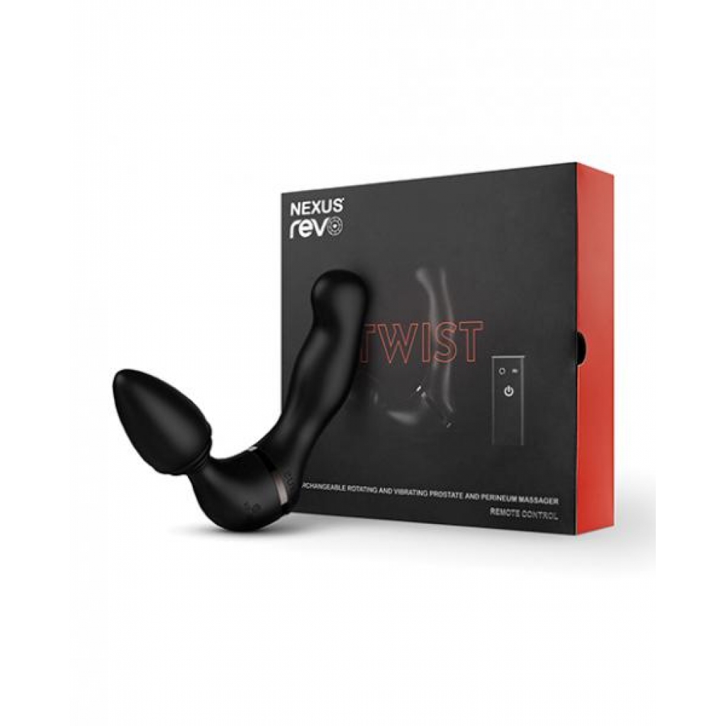 Nexus Revo Twist Rotating & Vibrating Massager - Black - Prostate Toys