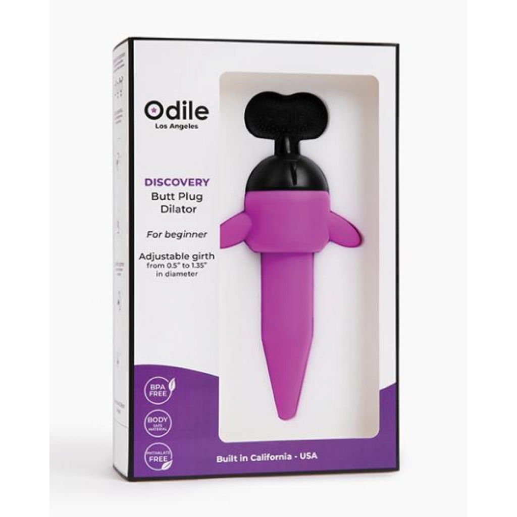 Odile Discovery Tapered Butt Plug Dilator - Purple - Anal Plugs