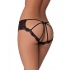 Cage Back Lace Panty Black Red L/XL - Babydolls & Slips