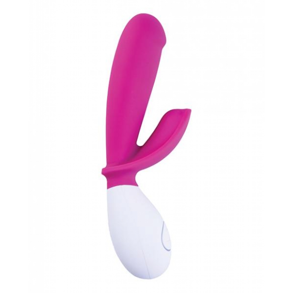 Ohmibod Lovelife Snuggle Dual Stimulation Vibe - Pink - Rabbit Vibrators