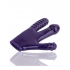 Oxballs Claw Glove Eggplant Purple with 3 Soft Finger Dildos