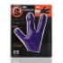 Oxballs Claw Glove Eggplant Purple with 3 Soft Finger Dildos