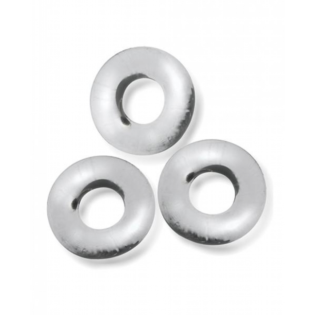 Oxballs Fat Willy 3 Pack Jumbo Cock Rings - Clear - Cock Ring Trios