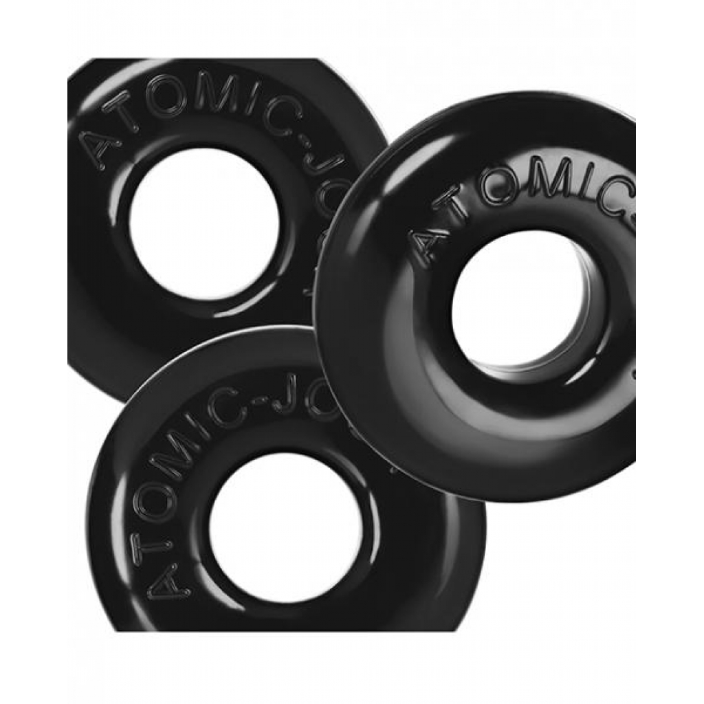 Oxballs Ringer Max 3 Pack Cockrings - Black - Cock Ring Trios