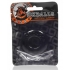 Do-Nut 2 Large Cock Ring Black - Couples Vibrating Penis Rings