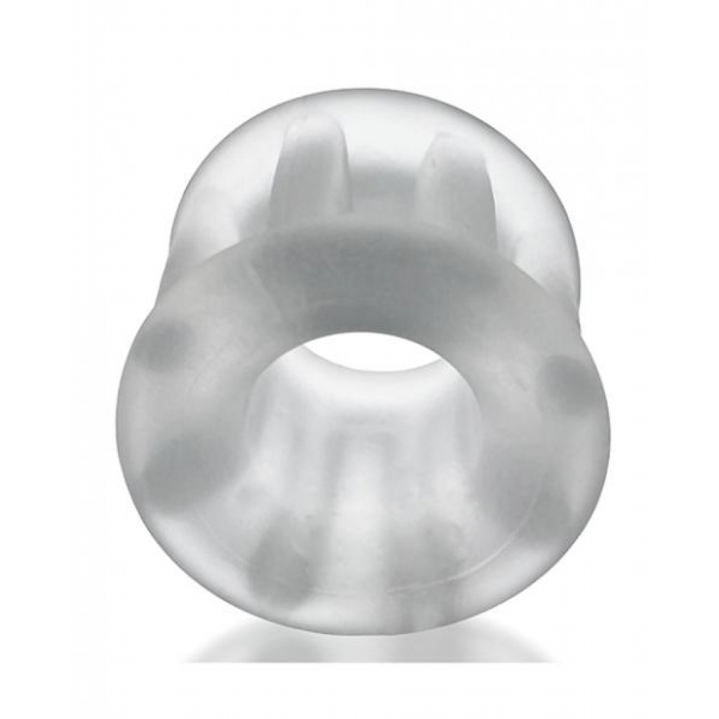 Hunky Junk Gyroball Ballstretcher - Clear Ice - Mens Cock & Ball Gear