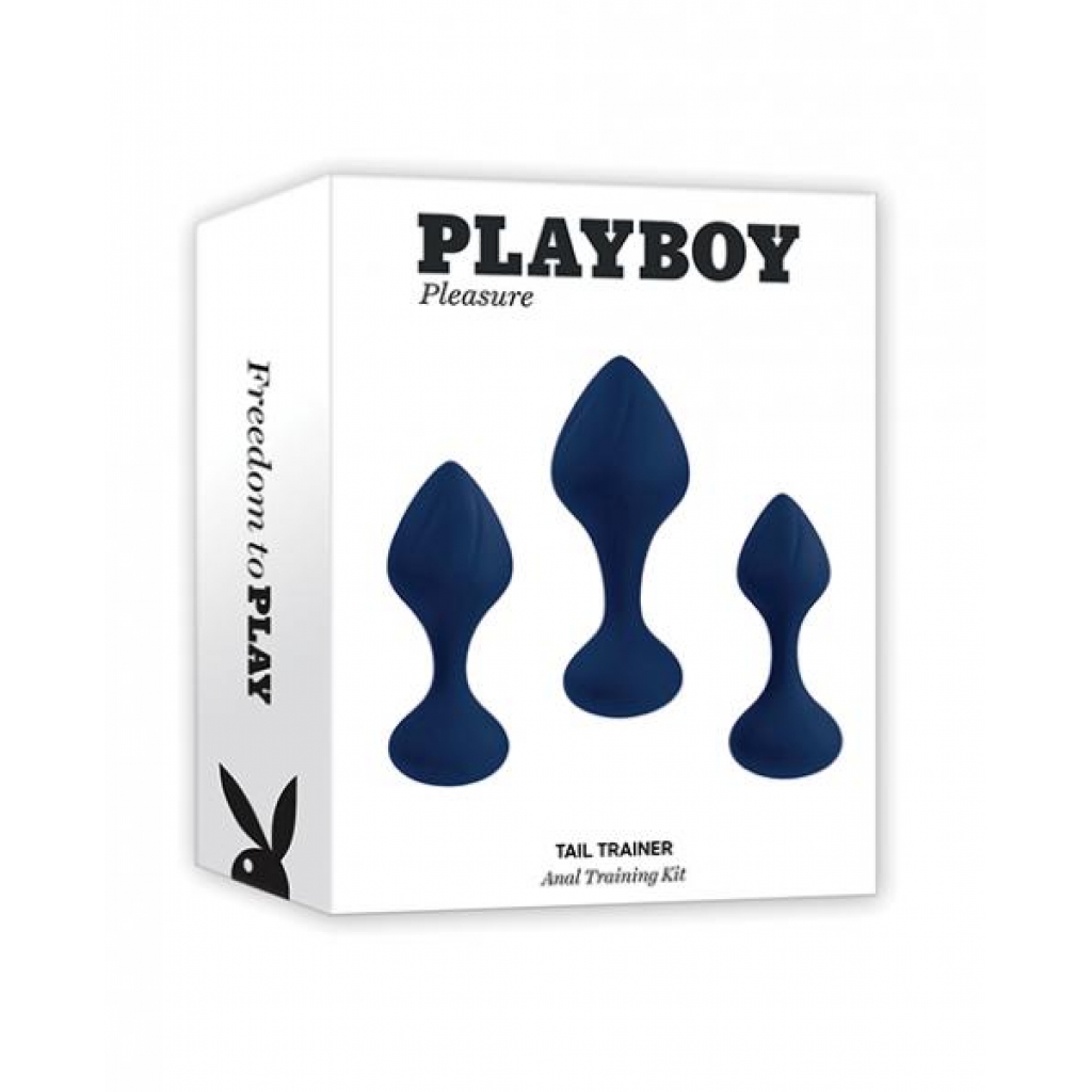 Playboy Pleasure Tail Trainer Anal Training Kit - Navy