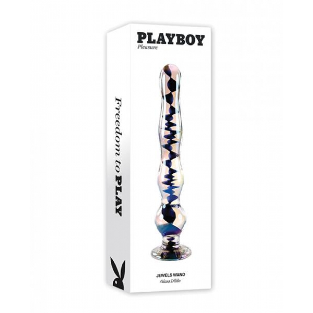 Playboy Pleasure Jewels Wand - Clear - Anal Beads