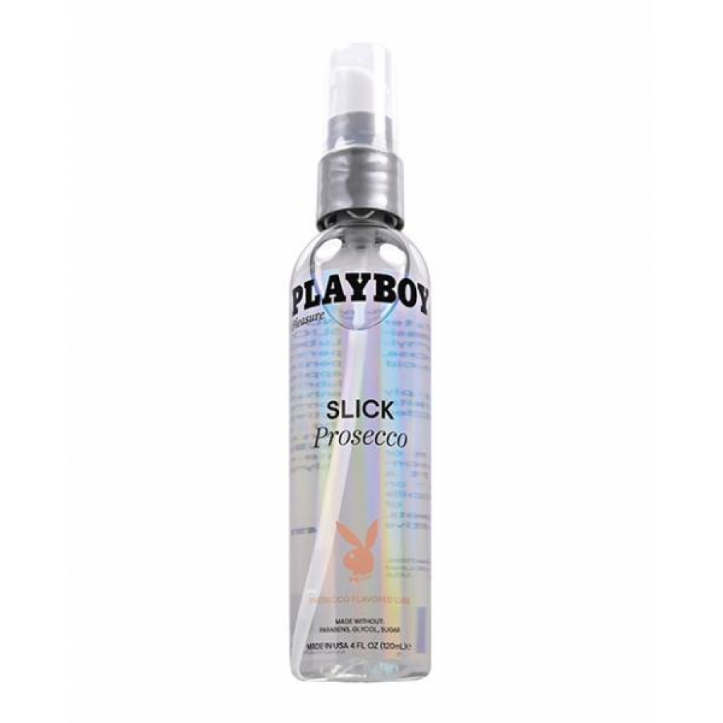 Playboy Pleasure Slick Lubricant -  4 Oz Prosecco - Lubricants