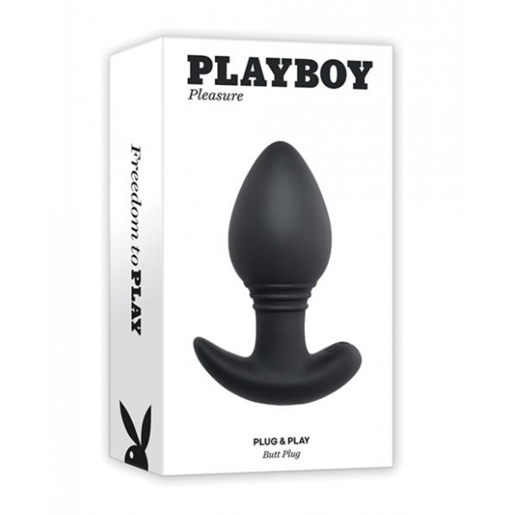 Playboy Pleasure Plug & Play Butt Plug - Navy - Anal Plugs