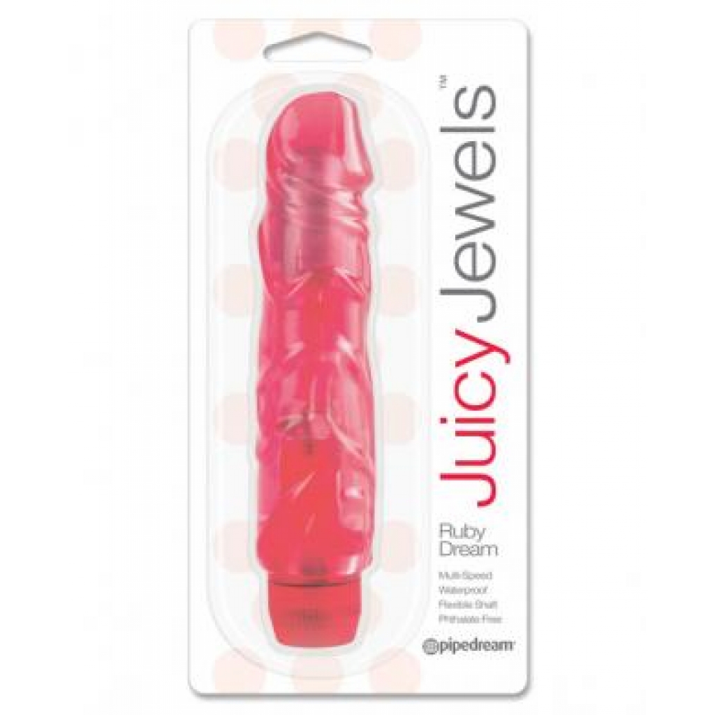 Juicy jewels ruby dream vibrator - red - Realistic