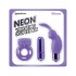 Neon Vibrating Couples Kit Purple - Kits & Sleeves