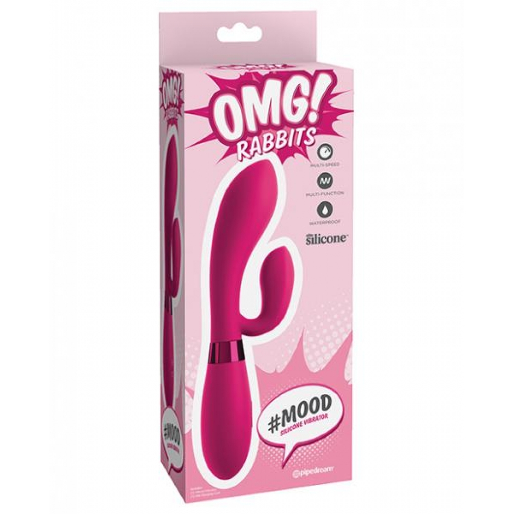 Omg! Rabbits (hash Tag) Mood - Fuchsia - Rabbit Vibrators