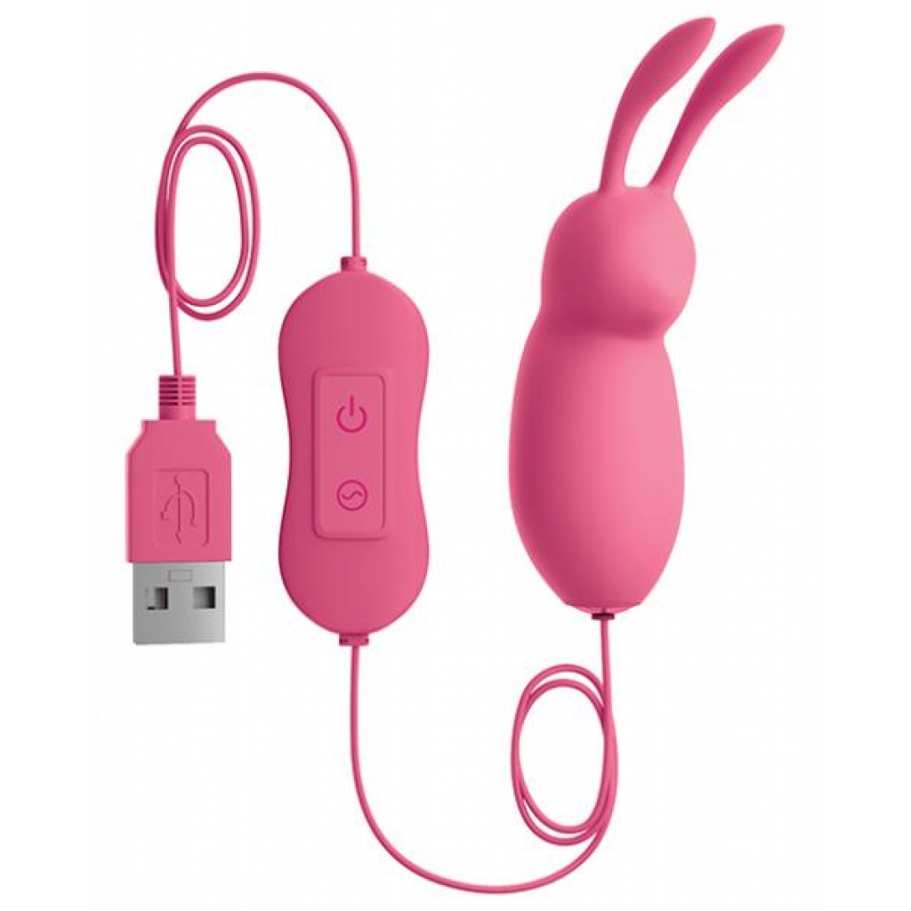 OMG! Bullets #CUTE USB Powered Bullet Vibrator Pink - Clit Cuddlers