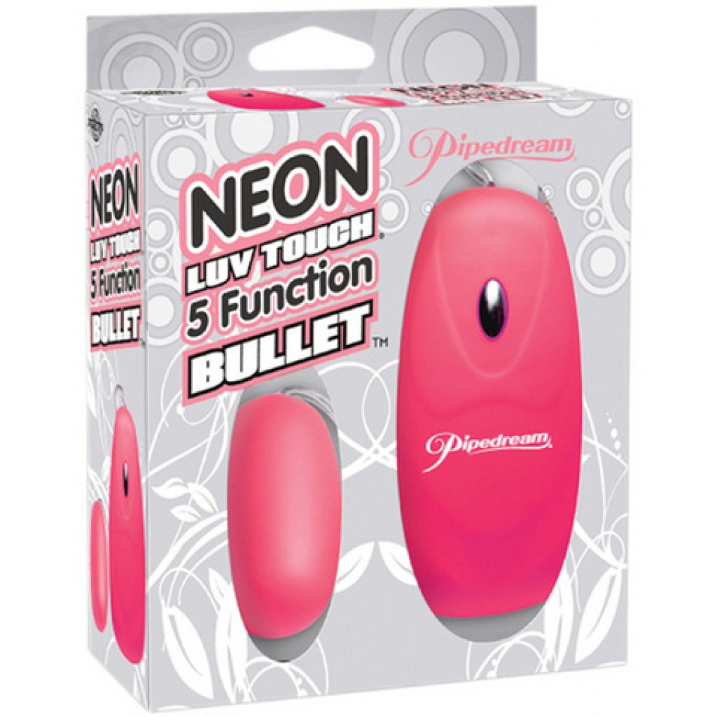 Neon luv touch bullet - 5 function pink - Bullet Vibrators