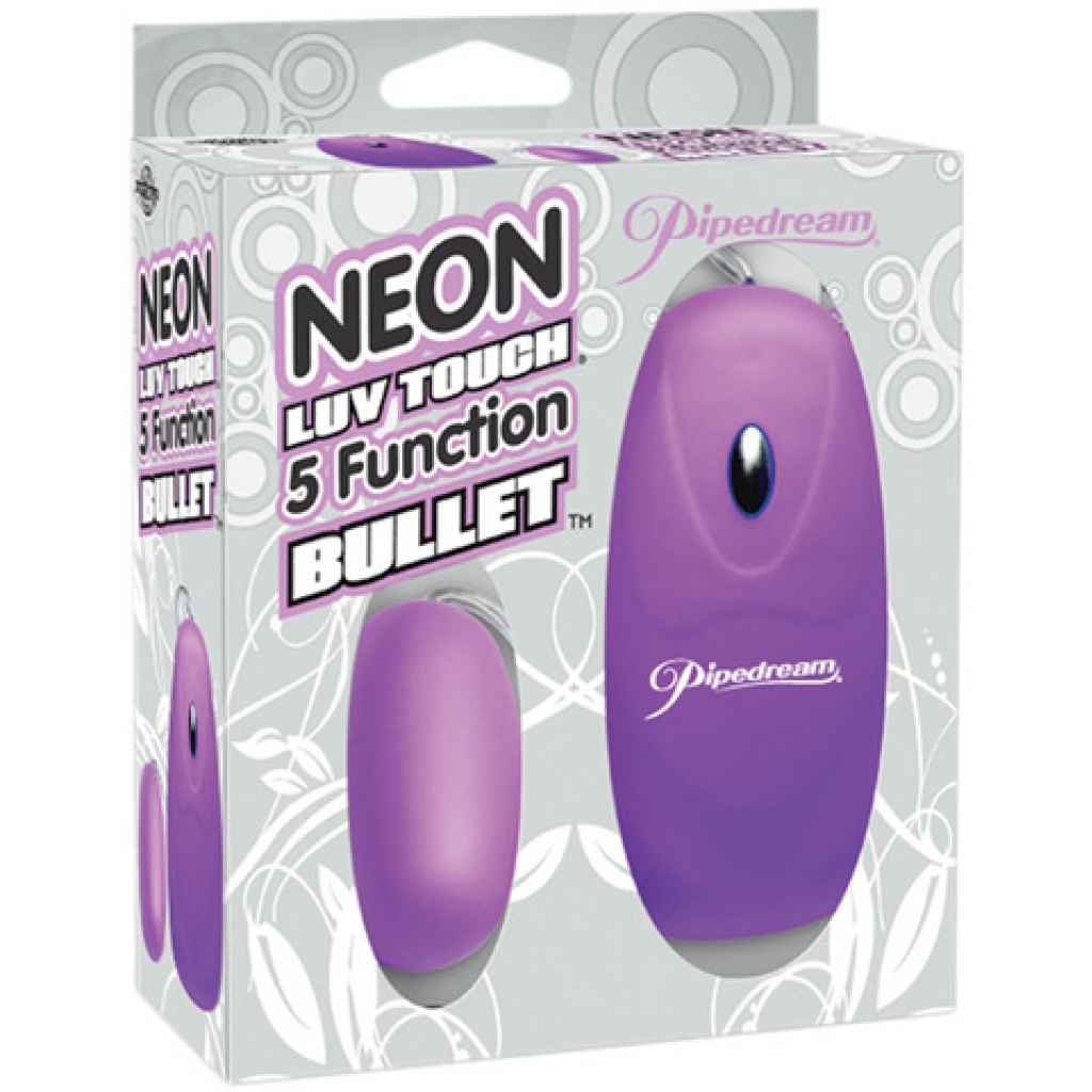 Neon luv touch bullet - 5 function purple - Bullet Vibrators