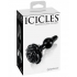 Icicles No 77 Black Rose Glass Massager - Anal Plugs