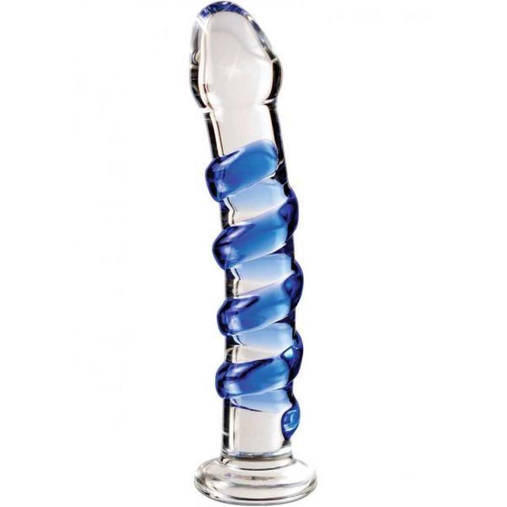 Icicles No 5 Glass Dong 7 Inches Clear - G-Spot Dildos