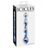 Icicles No 8 Clear Blue Glass Massager