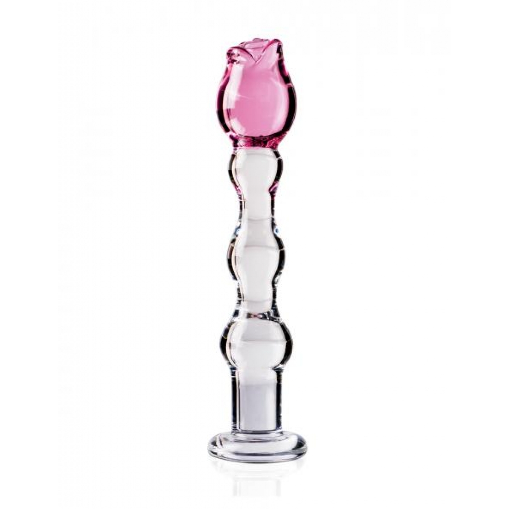 Icicles No.12 Pink Clear Glass Wand - G-Spot Dildos