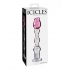 Icicles No.12 Pink Clear Glass Wand - G-Spot Dildos