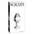 Icicles No 25 Glass Anal Plug Clear - Anal Plugs