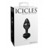 Icicles #44 Black Glass Butt Plug - Anal Plugs