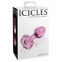 Icicles No 48 Butt Plug Pink Glass - Anal Plugs