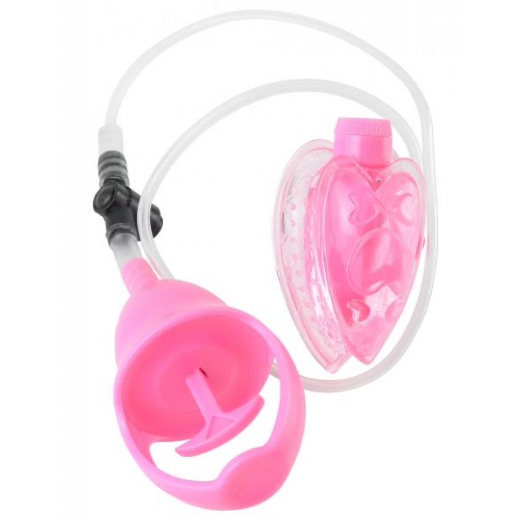 Vibrating Mini Pussy Pump Pink - Clit Suckers & Oral Suction