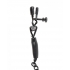 Fetish Fantasy Adjustable Nipple Chain Clamps Black - Nipple Clamps