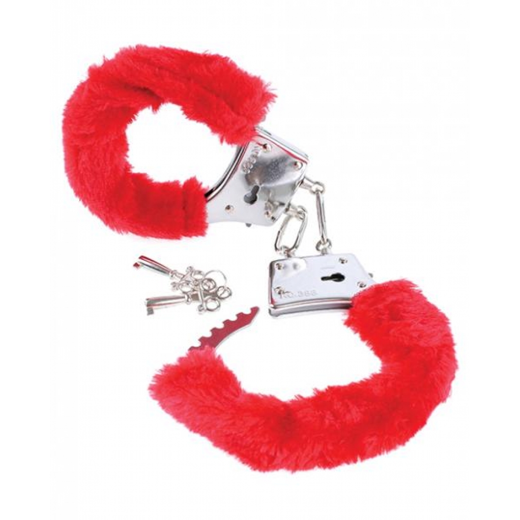 Fetish Fantasy Beginners Furry Cuffs Red - Handcuffs