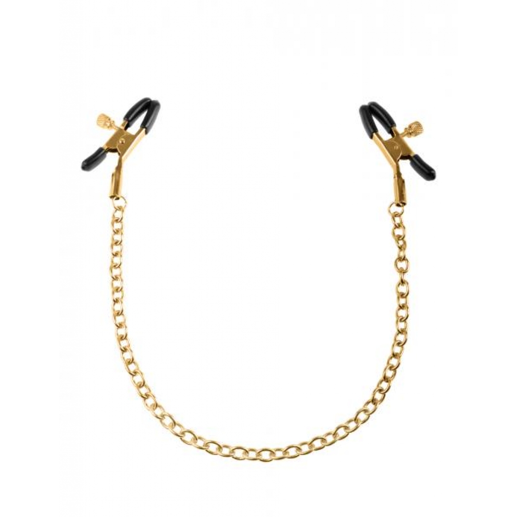 Gold Nipple Chain Clamps - Nipple Clamps