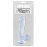 Basix 7.5in dong w/suction cup - clear - Realistic Dildos & Dongs