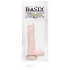 Basix Rubber Works 9 inches Beige Suction Cup Dong - Realistic Dildos & Dongs