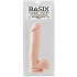 Basix Rubber Works 12 inches Suction Cup Dong Beige - Realistic Dildos & Dongs