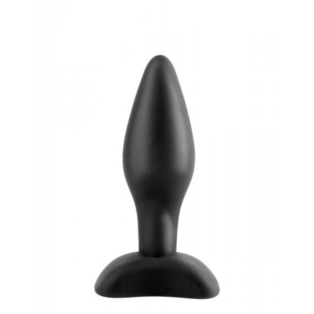 Anal Fantasy Mini Silicone Plug Black - Anal Plugs