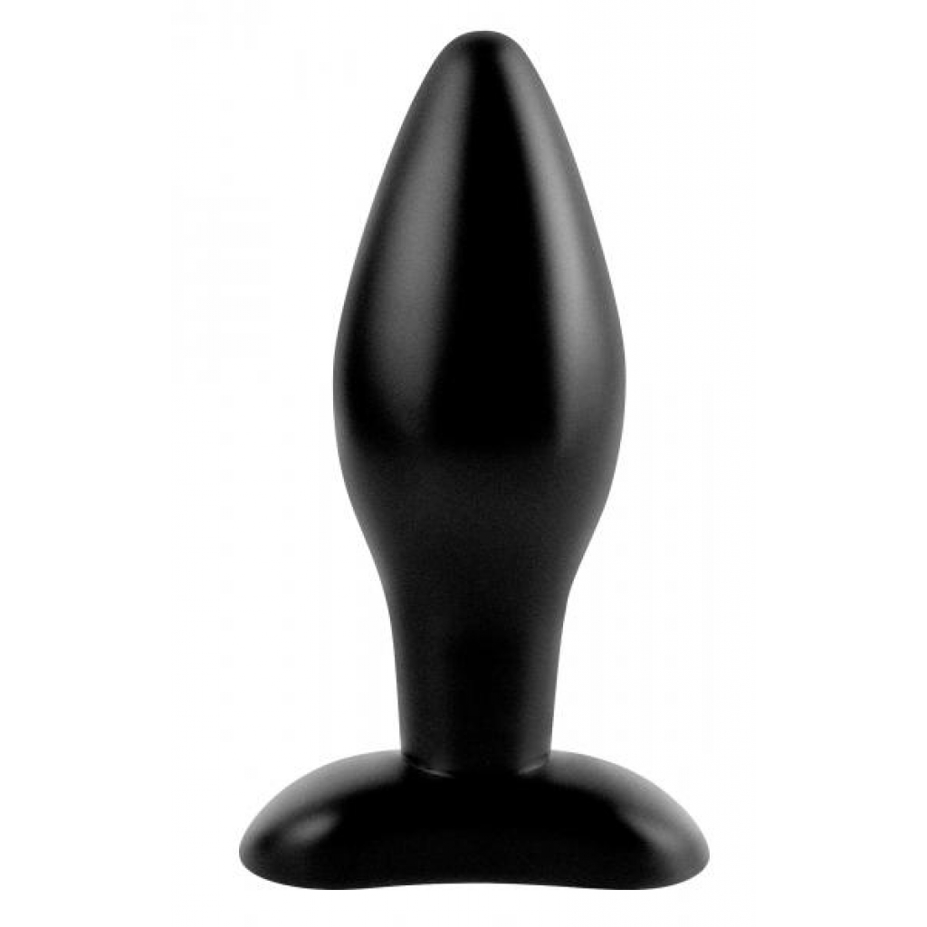 Anal Fantasy Medium Silicone Plug Black - Anal Plugs